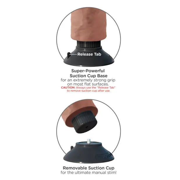 King Cock 7’’ Vibrating Cock - Tan - Vibrators