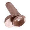 King Cock 7’’ Cock w/Balls - Brown - Dongs & Dildos