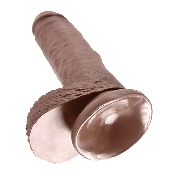 King Cock 7’’ Cock w/Balls - Brown - Dongs & Dildos