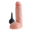 King Cock 8’’ Squirting Cock w/Balls - Flesh - Dongs & Dildos