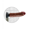 King Cock 8’’ Vibrating Cock - Brown - Dongs & Dildos
