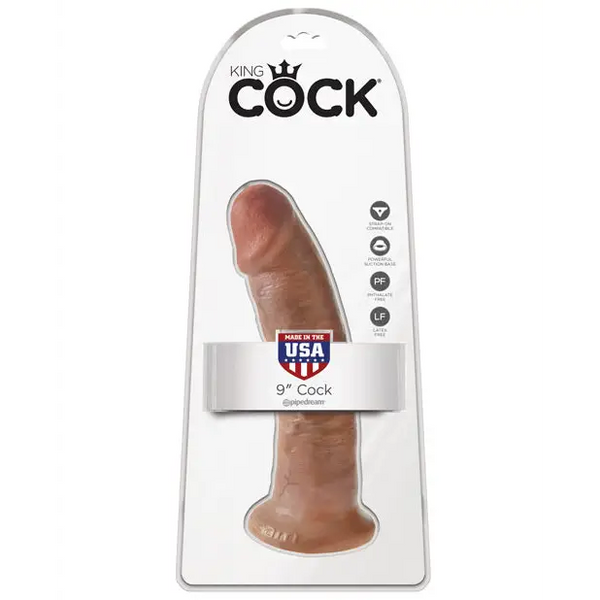 King Cock 9’’ Cock - Tan - Dongs & Dildos
