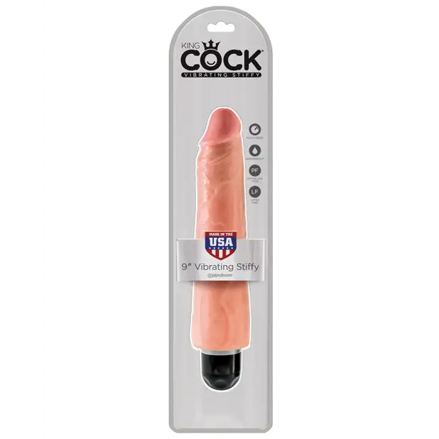 King Cock 9’’ Vibrating Stiffy - Flesh - Vibrators