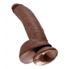 King Cock 9’’ Cock w/Balls - Brown - Dongs & Dildos