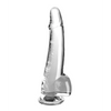 King Cock Clear 10’’ Cock w/Balls - Clear - Dongs & Dildos