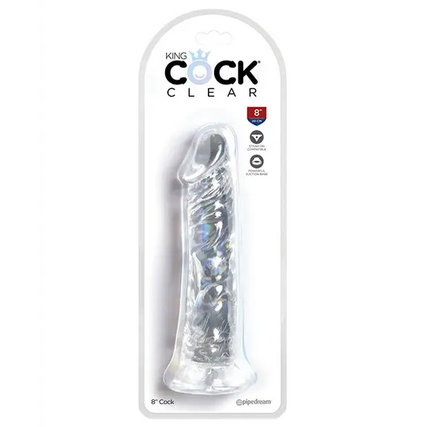 King Cock Clear 8’’ Cock - Dongs & Dildos