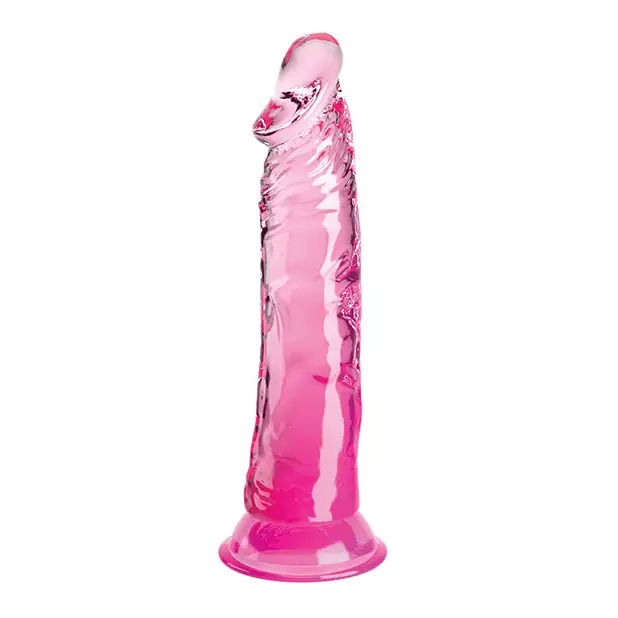 King Cock Clear 8’’ Cock - Pink - Dongs & Dildos