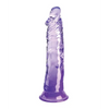 King Cock Clear 8’’ Cock - Purple - Dongs & Dildos