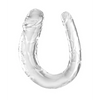 King Cock Clear Medium Double Trouble Dildo - Clear - Dongs & Dildos
