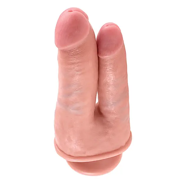 King Cock Double Penetrator - Flesh - Dongs & Dildos