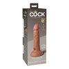 King Cock Elite 6’’ Dual Density Silicone Cock - Tan - Dongs & Dildos