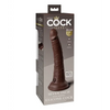 King Cock Elite 7’’ Dual Density Silicone Cock - Brown - Dongs & Dildos