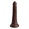 King Cock Elite 7’’ Dual Density Silicone Cock - Brown - Dongs & Dildos