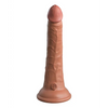 King Cock Elite 7’’ Dual Density Silicone Cock - Tan - Dongs & Dildos
