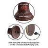 King Cock Elite 7’’ Dual Density Vibrating Silicone Cock w/Remote - Brown - Vibrators