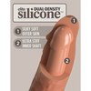 King Cock Elite 8’’ Dual Density Silicone Cock - Tan - Dongs & Dildos