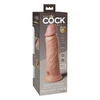 King Cock Elite 8’’ Dual Density Vibrating Silicone Cock - Light - Vibrators