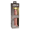 King Cock Elite 9’’ Dual Density Vibrating Silicone Cock w/Remote - Light - Vibrators