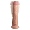 King Cock Elite 9’’ Dual Density Vibrating Silicone Cock w/Remote - Light - Vibrators