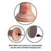 King Cock Elite 9’’ Dual Density Vibrating Silicone Cock w/Remote - Light - Vibrators