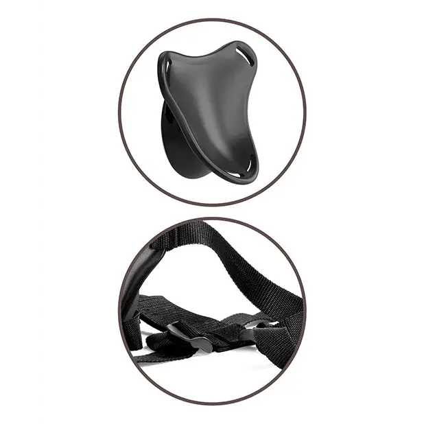 King Cock Elite Beginner’s Body Dock Strap On Harness - Black - Strap Ons
