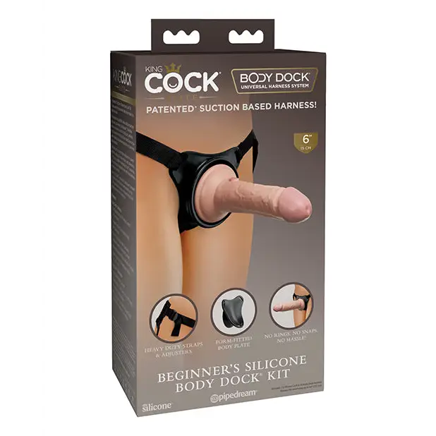 King Cock Elite Beginner’s Silicone Body Dock Kit - Strap Ons
