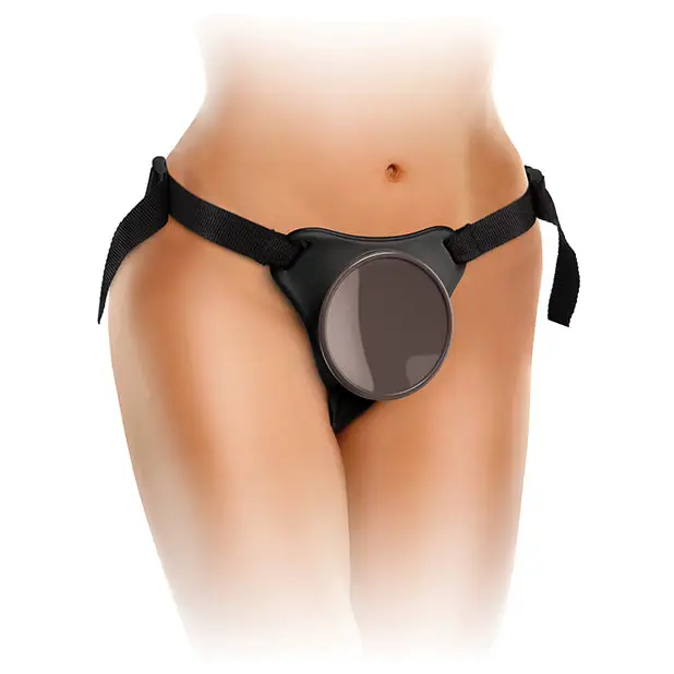 King Cock Elite Comfy Body Dock Strap On Harness - Black - Strap Ons