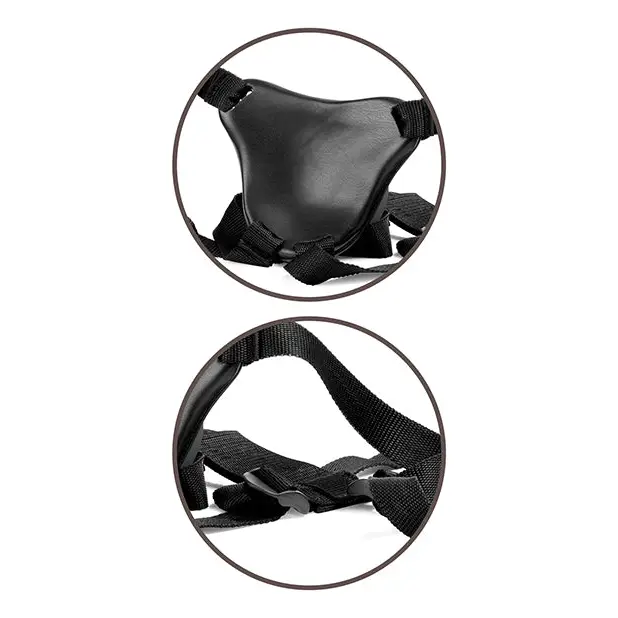 King Cock Elite Comfy Body Dock Strap On Harness - Black - Strap Ons