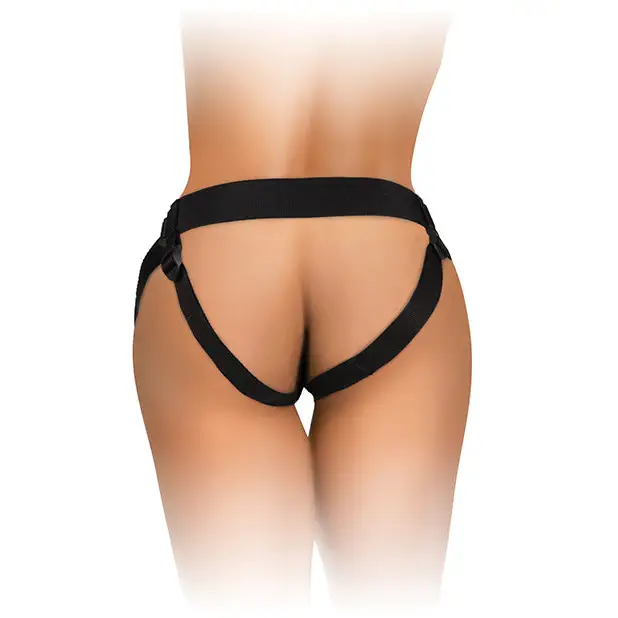 King Cock Elite Comfy Body Dock Strap On Harness - Black - Strap Ons