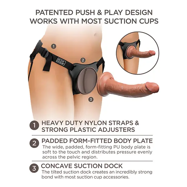 King Cock Elite Comfy Silicone Body Dock Kit - Strap Ons