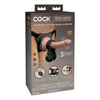 King Cock Elite Ultimate Vibrating Silicone Body Dock Kit w/Remote - Strap Ons