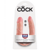 King Cock Medium Double Trouble - Flesh - Dongs & Dildos