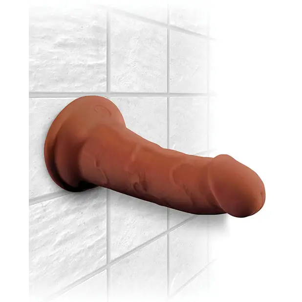 King Cock Plus 6’’ Triple Density Cock - Brown - Dongs & Dildos