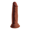King Cock Plus 6’’ Triple Density Cock - Brown - Dongs & Dildos