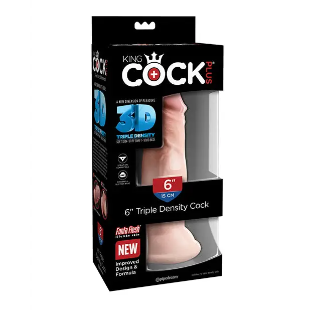 King Cock Plus 6’’ Triple Density Cock - Dongs & Dildos