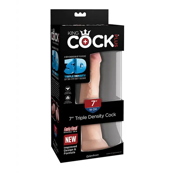 King Cock Plus 7’’ Triple Density Cock - Dongs & Dildos