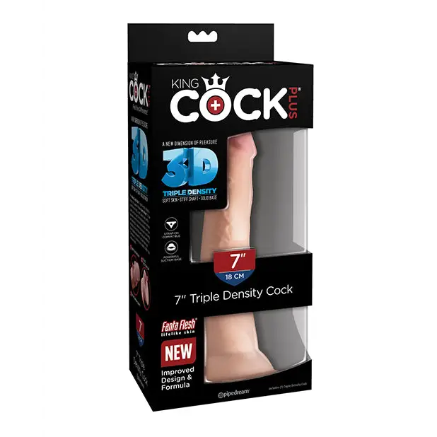 King Cock Plus 7’’ Triple Density Cock - Dongs & Dildos