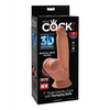 King Cock Plus 7’’ Triple Density Cock w/Swinging Balls - Tan - Dongs & Dildos