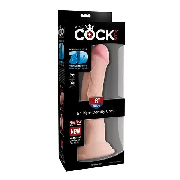 King Cock Plus 8’’ Triple Density Cock - Dongs & Dildos