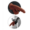 King Cock Plus 8’’ Triple Density Cock w/Swinging Balls - Brown - Dongs & Dildos