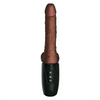 King Cock Plus Thrusting Warming & Vibrating 7.5’’ Triple Threat Dong - Brown - Vibrators