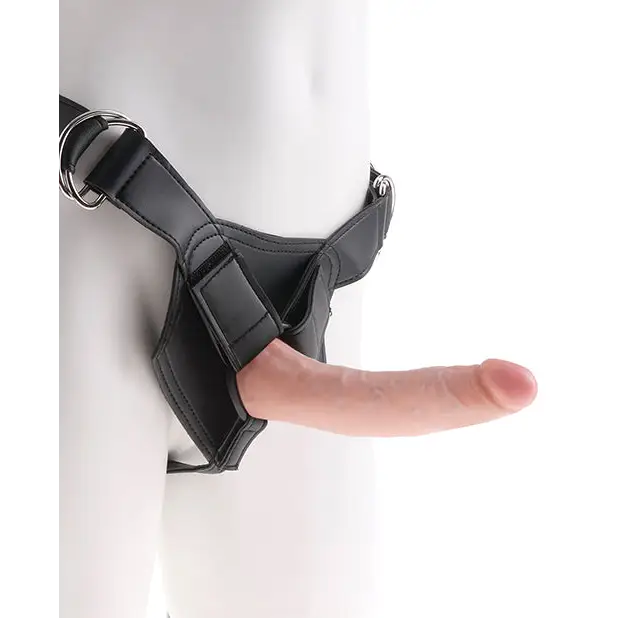 King Cock Strap On Harness w/7’’ Cock - Flesh - Strap Ons