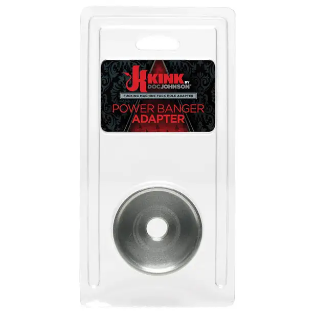 Kink Fucking Machines Power Banger Adapter for Fuck Hole Variable Pressure Stroker - Silver - Sex Machines