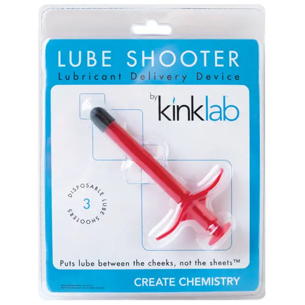 KinkLab Lube Shooter - Red - Lubricants