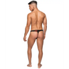 Kiss Me Stretch Mesh Micro Thong V Blk/Rd S/M - Lingerie - Packaged