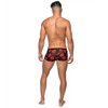 Kiss Me Stretch Mesh Mini Short Blk/Rd LG - Lingerie - Packaged