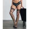 Kixies Cassandra Fencenet Thigh High Black - Lingerie - Packaged