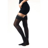 Kix’ies Keila Semi Opaque Fringe Thigh High Black - Lingerie - Packaged