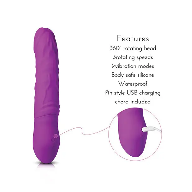 Kong 6’’ Rotating Vibrating Dildo - Vibrators