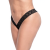 Lace V Front Boy Short Black XL - Lingerie - Packaged